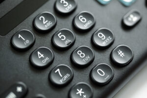 Telephone keypad