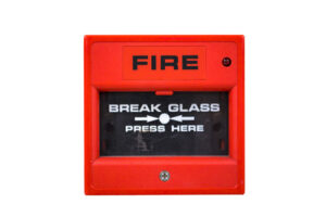 Switch fire alarm on a white background.